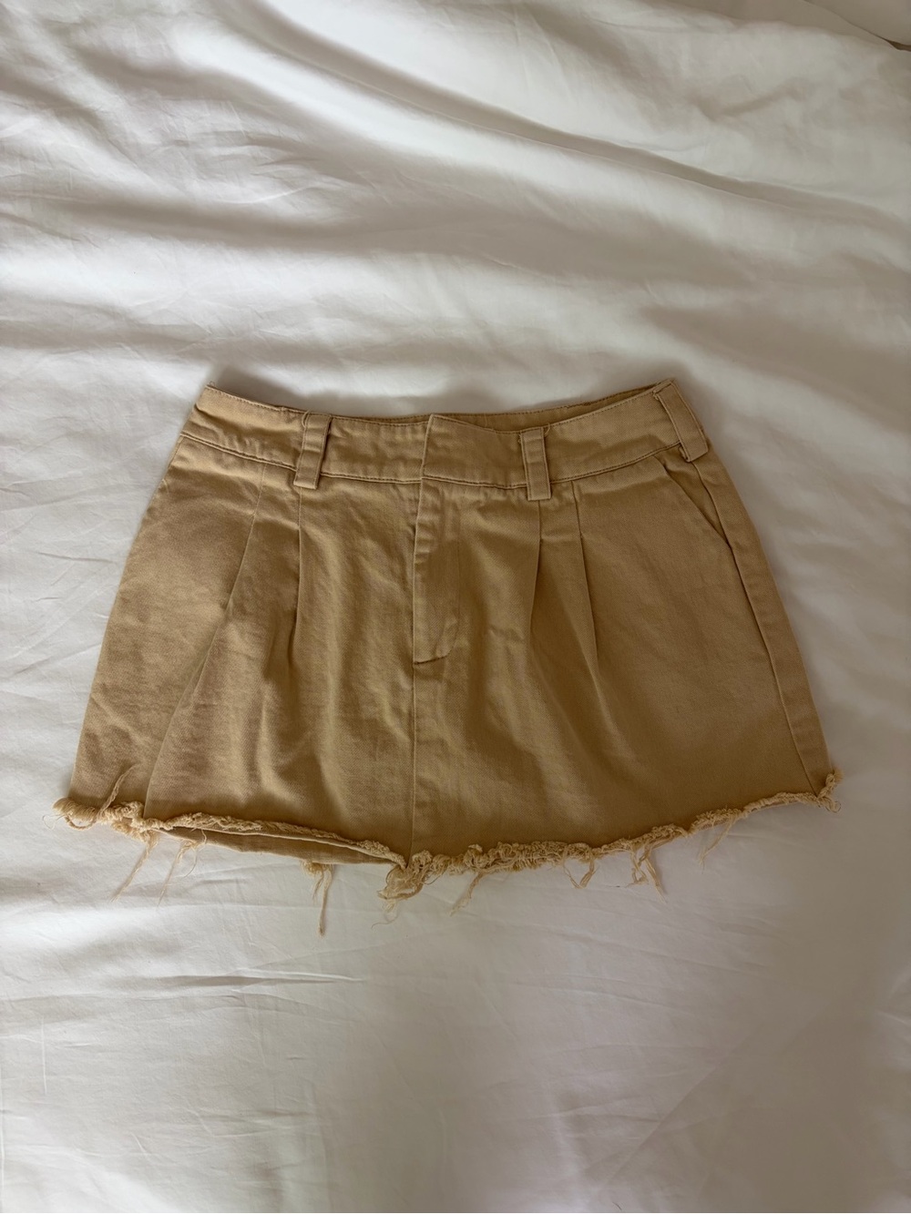 Classic Mini Skirt in Khaki